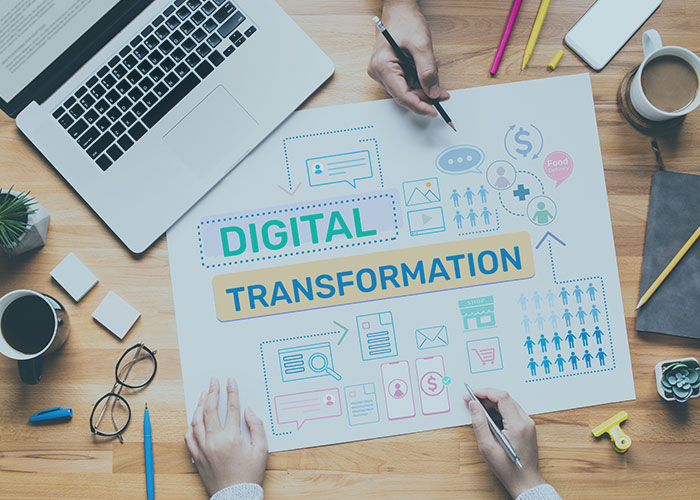 Digital transformation concept